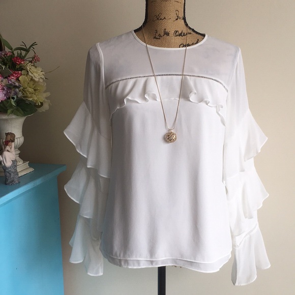 White House Black Market Tops - Blouse with Necklace